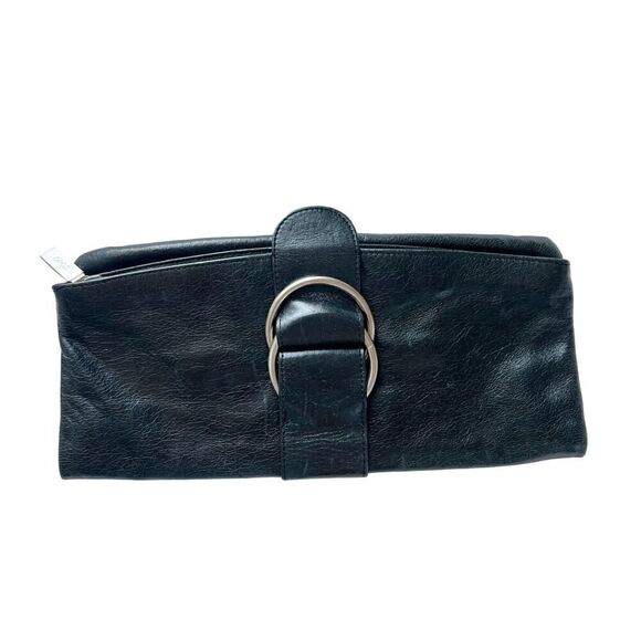 HOBO International Black Leather Foldover Clutch Wallet - Picture 7 of 7